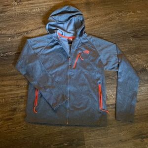 Mens large The North Face zip up ..